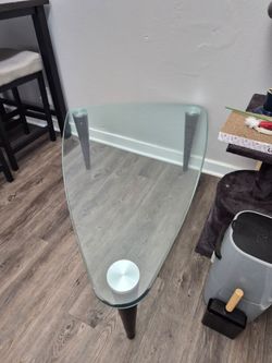 Triangular Glass Coffee Table
