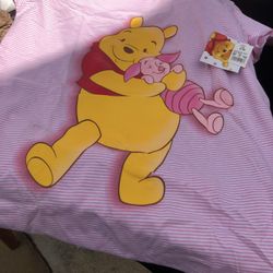 Disney Winnie the Pooh Princess Pink Dress Sleepwear With Disney Store Winnie the Pooh Soft Felt Stuffed Animal