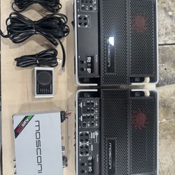 Mosconi Amps And Mosconi Dsp Pro 4/10 And Pro 1/10