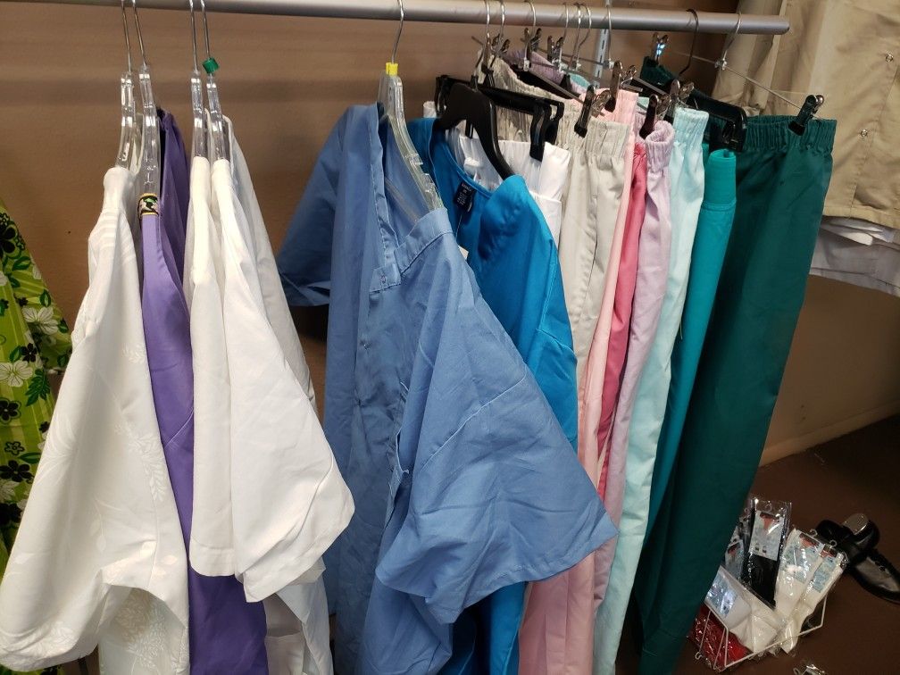 Medical scrub tops $14.99 medical pants $19.99 medical long sleeve jackets $19.99 new thanks new