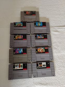 Super Nintendo SNES Games Video Game Collection