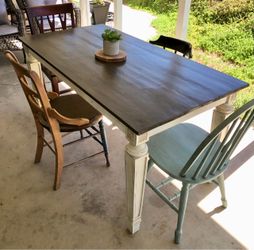 Eclectic & Charming Mismatched Dining Set – Shabby Chic / Cottagecore/BOHO free delivery