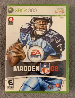 Madden 08 Xbox 360 Video Game NFL EA Sports ESPN Pro Football 2008