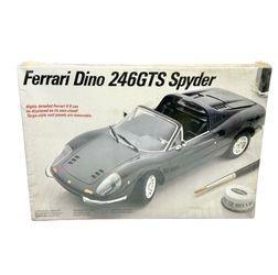 Testors Fujimi Ferrari Dino 246GTS Spyder 124 Scale Plastic Model Kit Unbuilt
