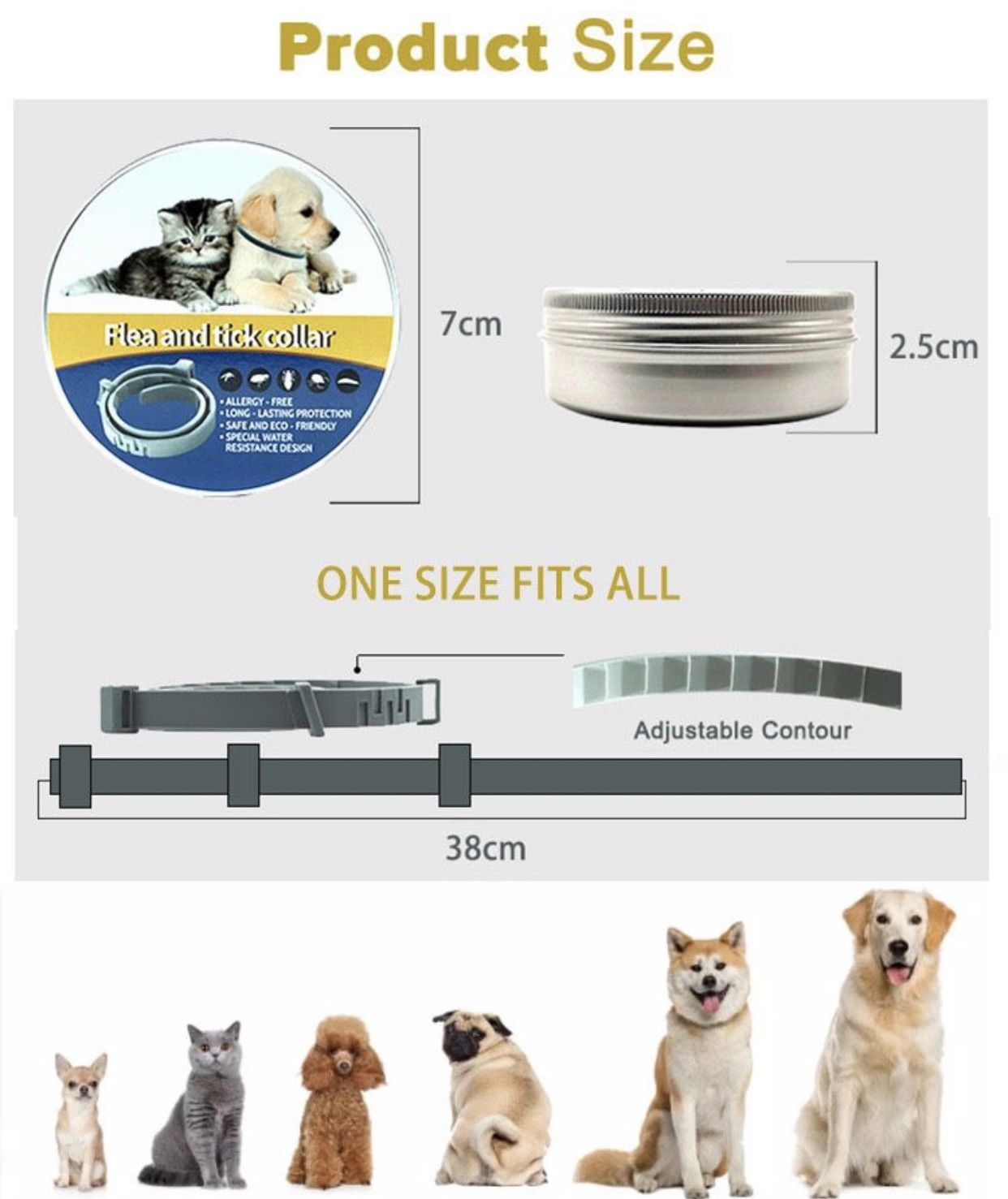 Sentry Flea & Tick Collar for Small Dogs & Cats