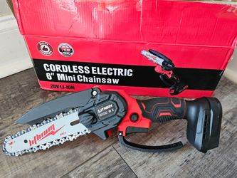 New Chainsaw -Cordless Mini 6 Inch- 20V Li-Ion