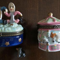 Trinket box hinge box merry go round and nursery rhyme
