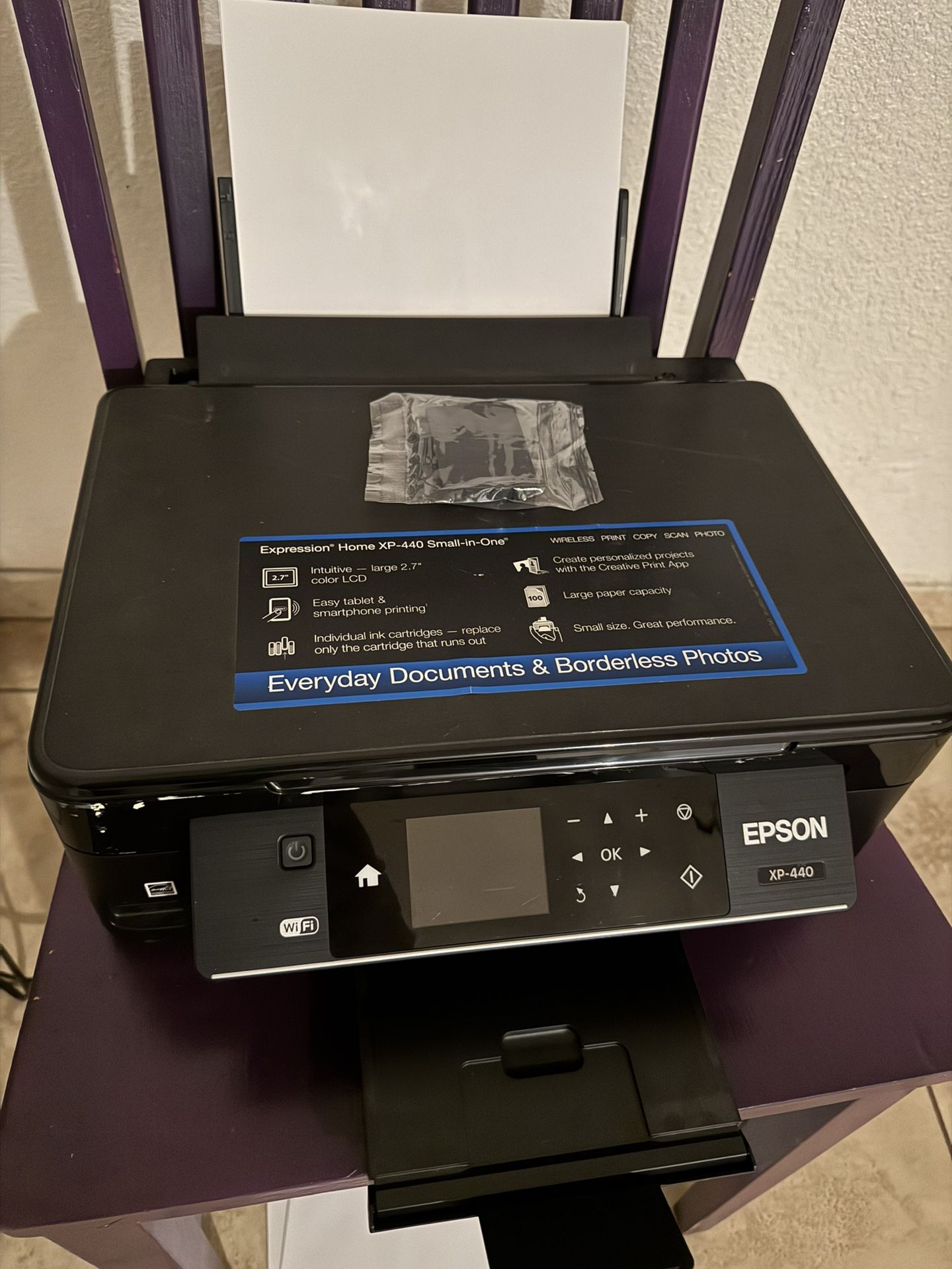 Epson Expression Home XP-440 Wireless Color Photo Printer with Scanner and Copier