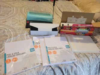 Offnova Comb Binding Machine + Scotch/3M Thermal Laminator Bundle – Lightly Used
