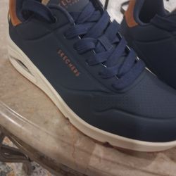 SKECHERS Azul Marino Con CAFE 