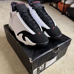 Size 9 - Air Jordan 14 Retro Black Toe 2014