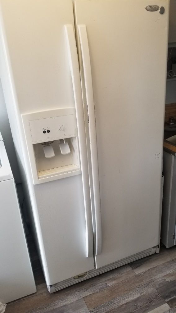 Whirlpool white refrigerator