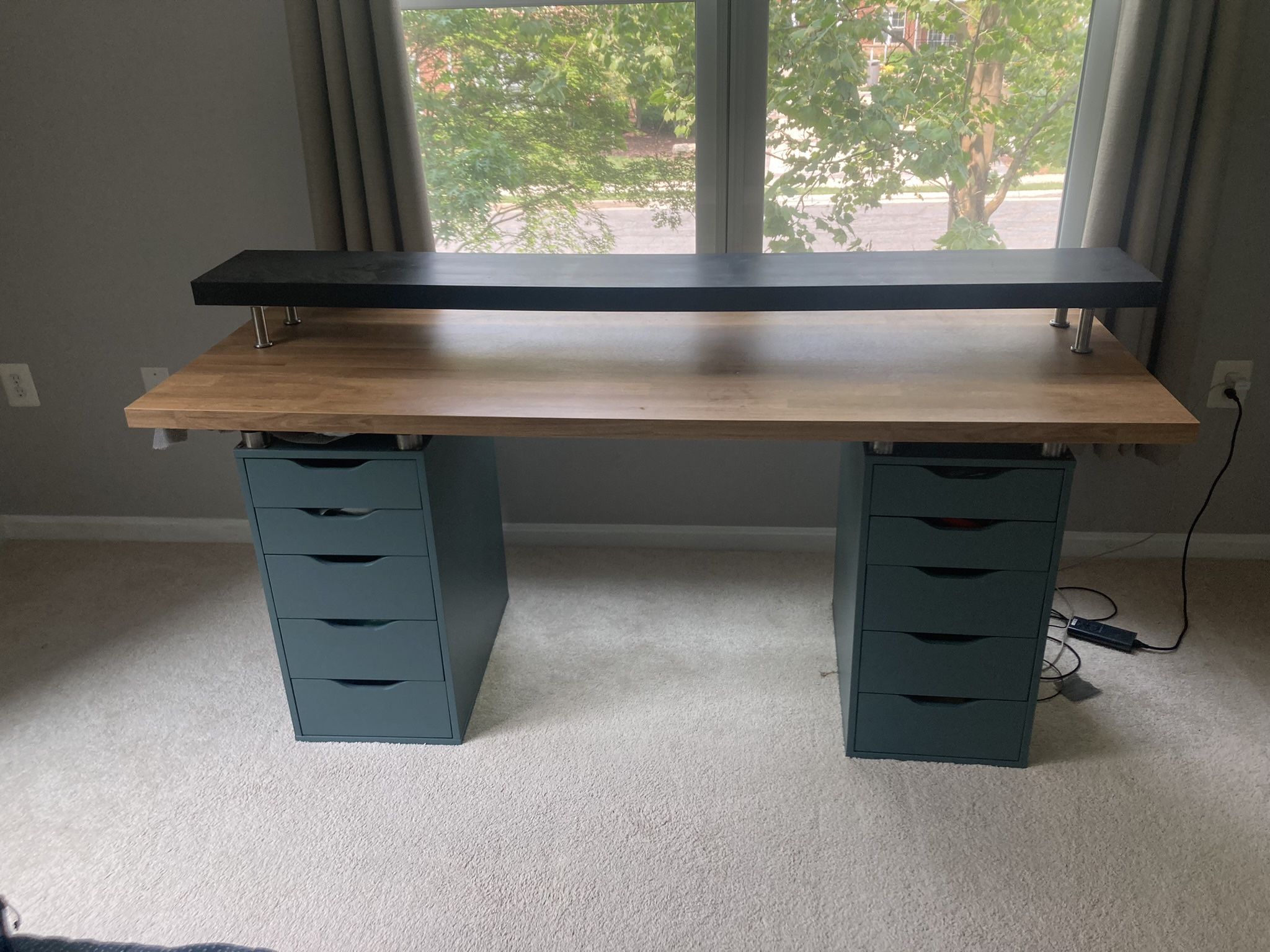 DIY Ikea Alex Drawers Desk