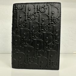 Dior Oblique Passport Organizer Wallet Black 