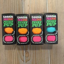 NWT NeeDoh Teenie Funky Pups - 3pk (Colors May Vary)