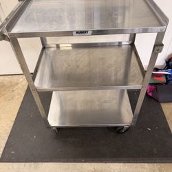 Hubert Rolling Metal Cart