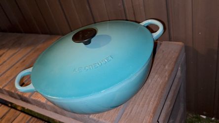 4.25 Qt Marmite Chef’s Soup Pot - Caribbean Blue (#26)