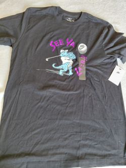 Black alligator golf Nike tshirt