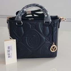 Brand New Valentino Orlandi Vegan Leather Handbag – Black