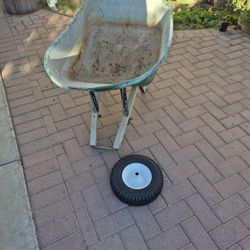 Wheelbarrow With New Tire