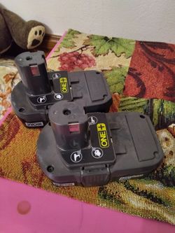 Ryobi ONE+ 18V Battery Pack – Lot of 2