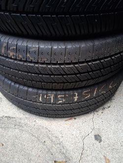 Pair 195/75/16 C Load tires