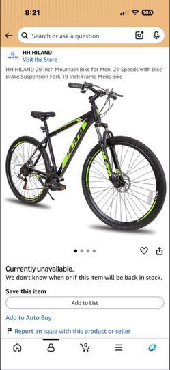 Hiland 29 inch mountain bike