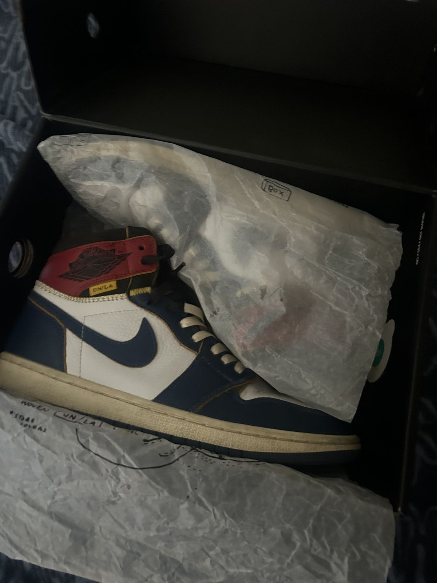🆕 Union LA x Air Jordan 1 Retro High OG “Blue Toe” – Size [men 10.5] 🔥