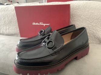 Salvatore Ferragamo Black Chunky Moccasin/Loafers Size 10  E