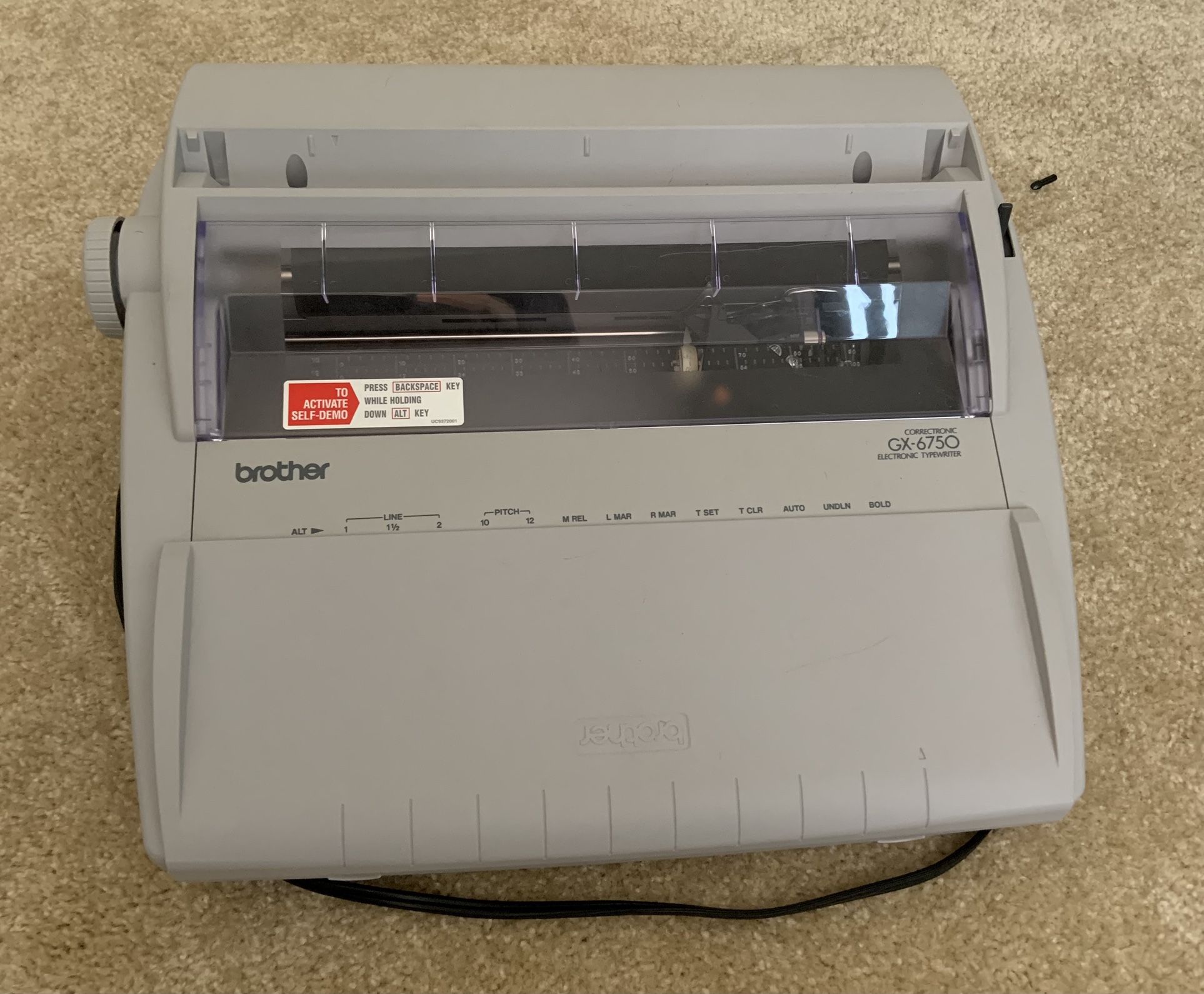 Brother GX-6750 Typewriter