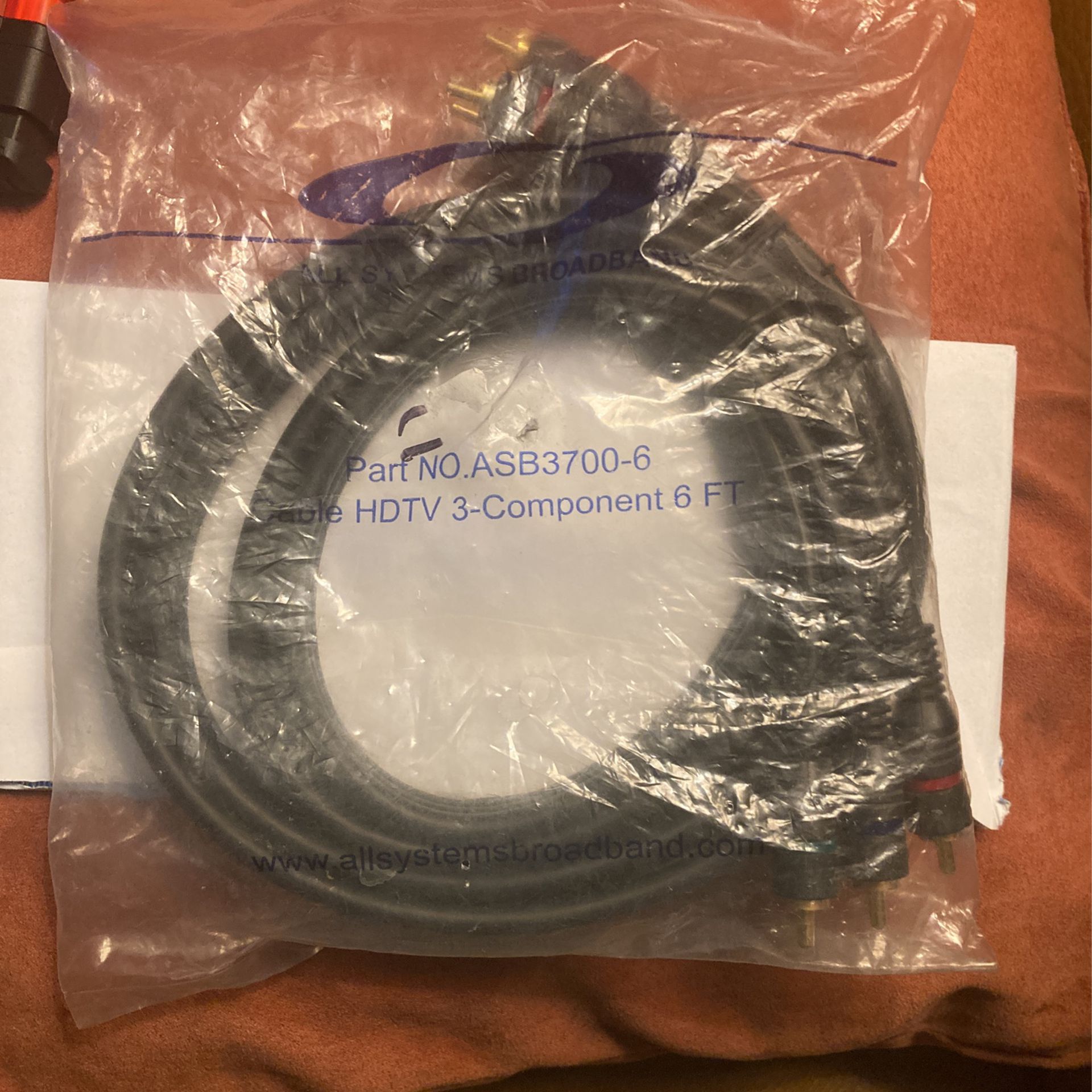 6 Ft Cable HDTV 3-component 