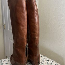 Steve Madden Brown Leather Boots   7.5 