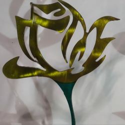 Custom Yellow Rose Metalwork 