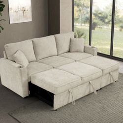 SOFÁ BED FUTON BEIGE TAN SAND COLOR 