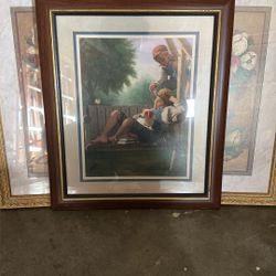 Boys On Porch Painting