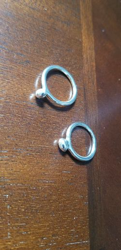 2 Silver Rings Size 8 and 10.5