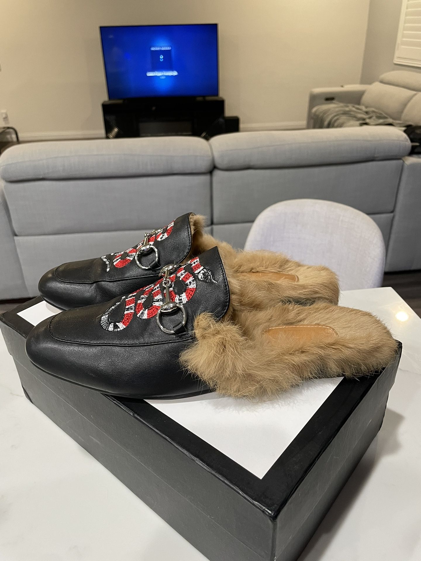 Gucci princetown sale cheap