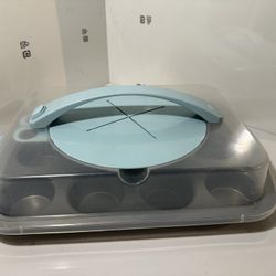 GoodCook Sweet Creations 12-Cup Cupcake Pan Bundle with BPA-Free Lid