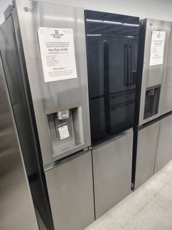 (20% off refrigerators ends 6/21/26) $1039 LG 27 Cu Ft side by side refrigerator with InstaView glass