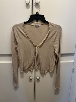 Front Tie Cardigan 