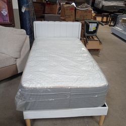 Twin Bed With 14" Mattress 