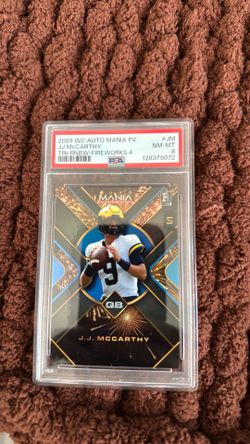 🔥 2024 JJ McCarthy RC 1/1 PSA 8 price firm!