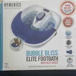 Bubble Bliss Elite Footbath With Heat Boost