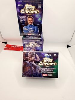 Topps Chrome Marvel 2025 Blaster Box Trading Cards