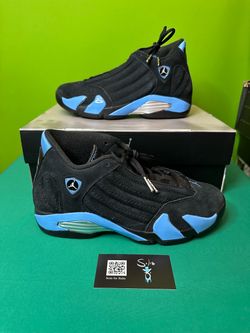Air Jordan 14 Retro “Black University Blue” VNDS Size 8 OG ALL 487471-007