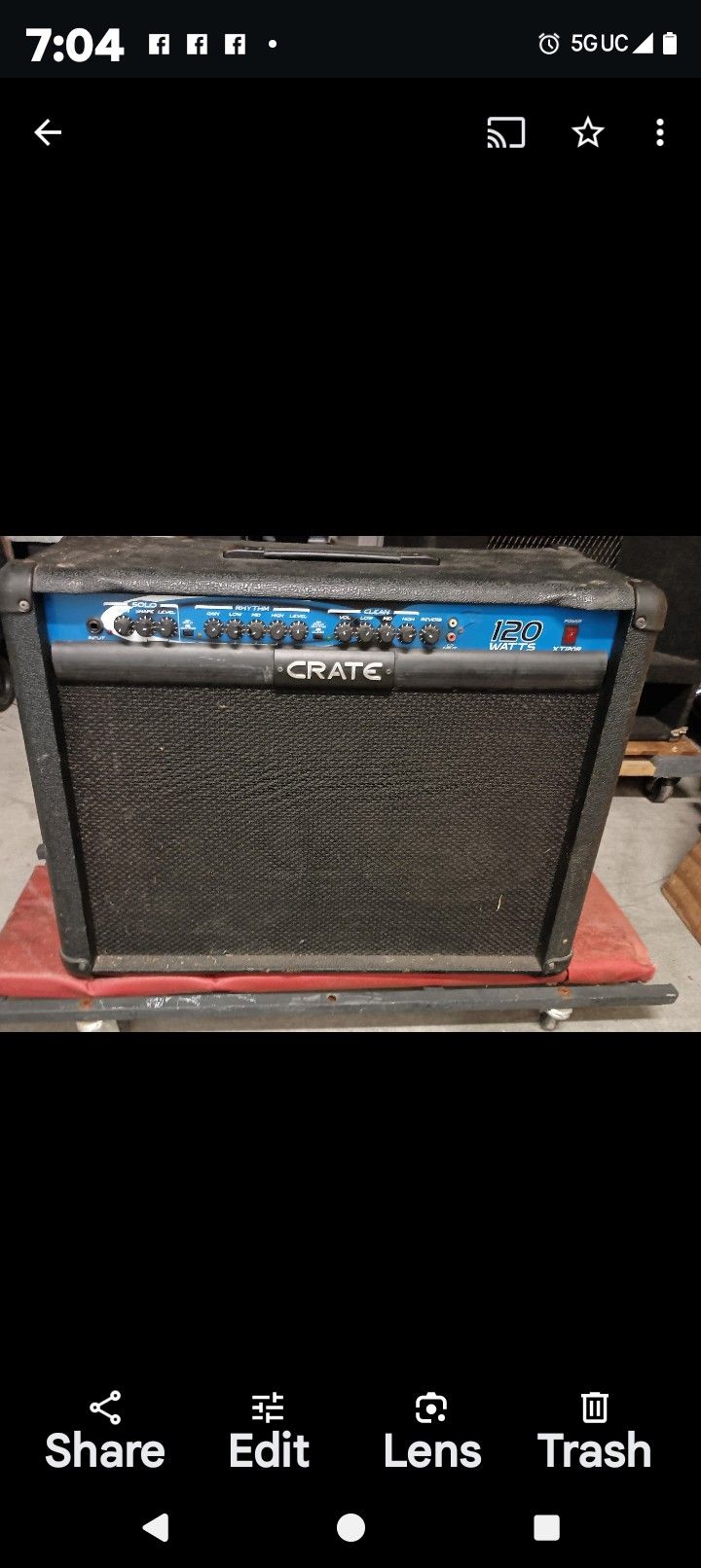Crate 120 Watt Amplifier In Great Used Condition