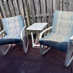 PVC Patio Furniture Used But In Good Condition $60 Firm On Price