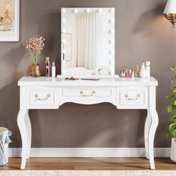 vintage vanity de Maquillaje Vintage Blanco