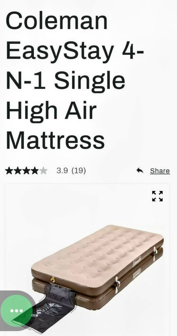 Coleman Double/Single High Air mattress 