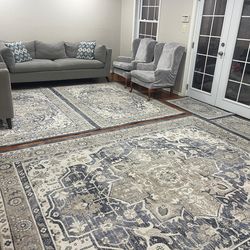 Sofa set with carpets only for 1000$